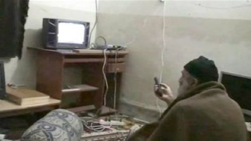 A photo of Osama Bin Laden inside his Abottabad compound. (AAP)