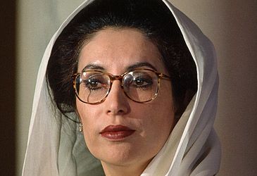 Where did Benazir Bhutto become the first woman to lead a Muslim-majority nation?