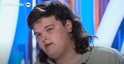 Katy Perry breaks down on TV when school shooting survivor Trey Louis auditions on American Idol.