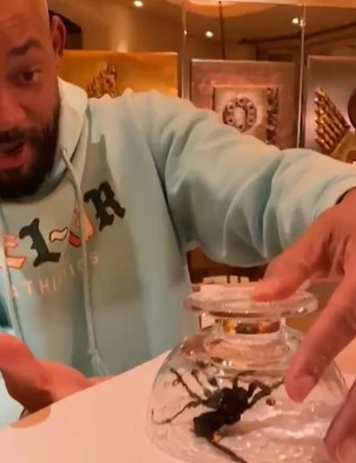 Will Smith returns to Instagram with spider video.