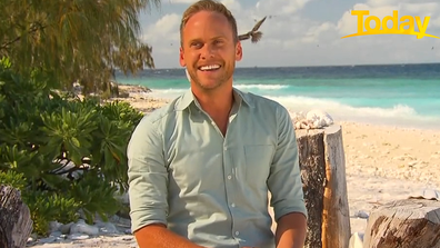 The surprise came as Tim sat on  Lady Elliot Island, which is on the southern tip of the Great Barrier Reef.  