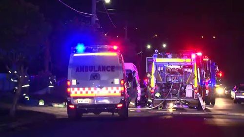 What initially looked like a tragic house fire turned out to have been deliberately lit. Picture: 9NEWS