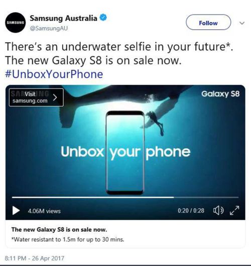 The ACCC received hundreds of complaints over Samsung's misleading advertising.