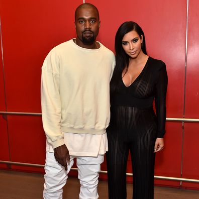 Kanye West and Kim Kardashian in 2015.