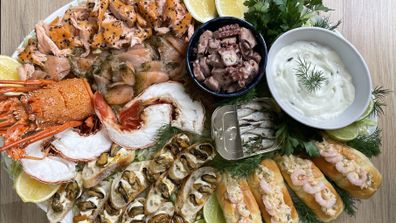 Easter seafood platters can make use of tinned fish and sustainable seafood.