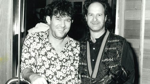 Jimmy Barnes and Michael Gudinski in the 1990's. 