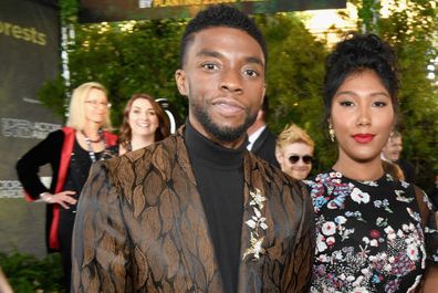 Chadwick Boseman and Taylor Simone Ledward 