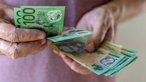 Stock di banconote da 100 dollari