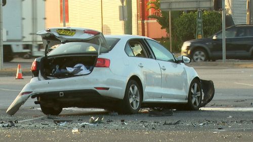 Six youths were travelling in the Volkswagen.