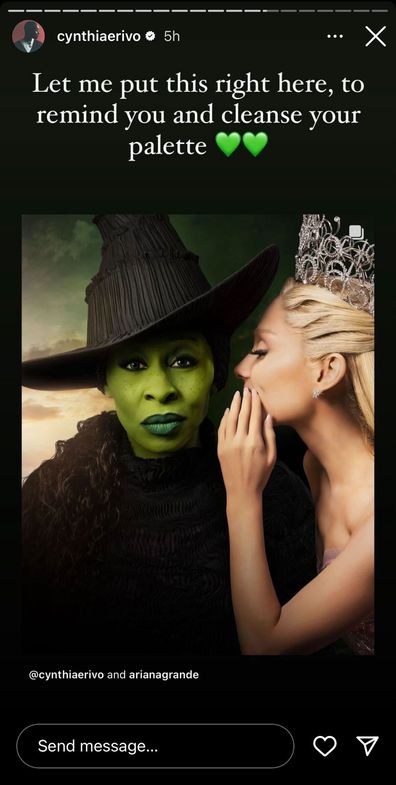 Wicked Star Cynthia Erivo Hits Back After Fan Edits Film Poster To Look ...