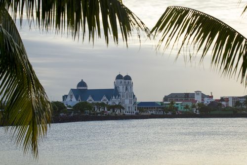 Cattedrale cattolica di Apia sull'isola di Upolu, Samoa, 8 luglio 2015. 