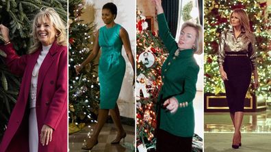 First Ladies and their Christmas trees at the White House