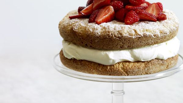 Berry and lemon crème fraîche shortcake