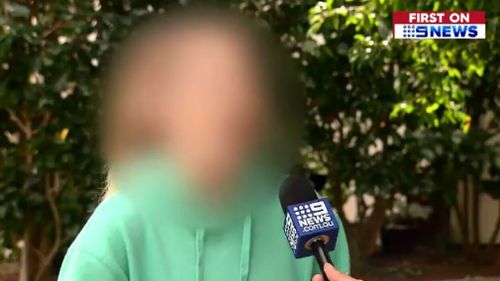 The woman did not want to be identified. Picture: 9NEWS