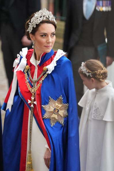 Princess of Wales, Kate Middleton, at the coronation of King Charles, 2023