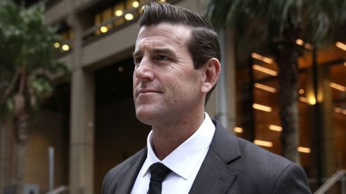 Victoria Cross recipient Ben Roberts-Smith outside the Federal Court in Sydney in 2022.