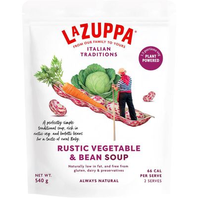 La Zuppa Soup Pouch Rustic Vegetable - 251 mg sodium