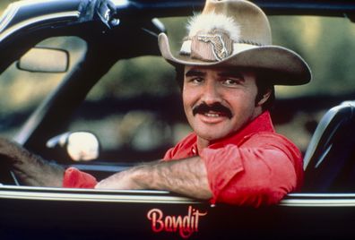 Burt Reynolds in the car from Smoky and the Bandit; circa 1970; New York. 