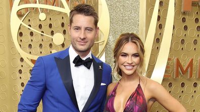Justin Hartley, wife Chrishell Stause, 71st Emmy Awards, Microsoft Theater, September 22, 2019, Los Angeles, California