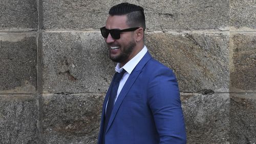 Salim Mehajer laughs as he leaves Cooma Correctional Centre.
