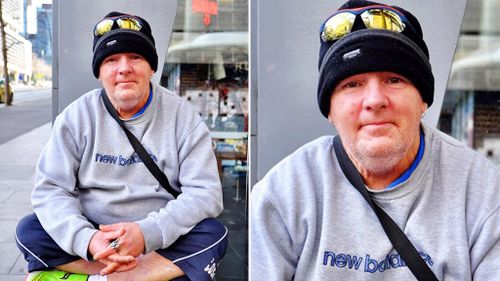 Melbourne homeless man who comforted bullied teen now inspired to help others