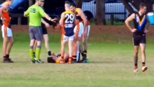 Jones was at the centre of a series of ugly incidents caught on camera during the division seven quarter final between Salisbury West and Trinity Old Scholars.

