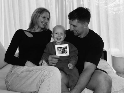 Victor Radley and Taylah Cratchley baby announcement