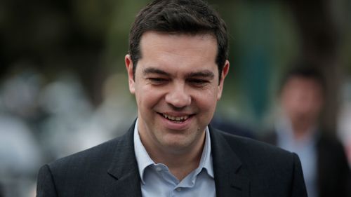 Alexis Tsipras, leader of the Syriza left-wing opposition party. (AAP)