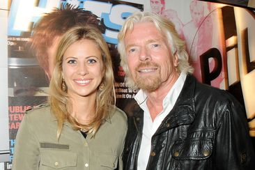 Holly Branson and Richard Branson at the Virgin Records: 40 Years Of Disruptions&#x27; exhibition at Victoria House on October 23, 2013 in London, England.