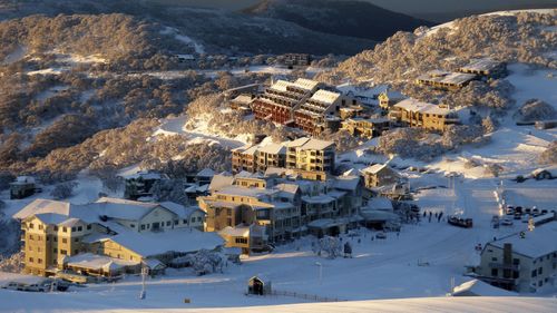 Strong winds are forecast to hit Mt Hotham in the Victorian Alps. (AAP)