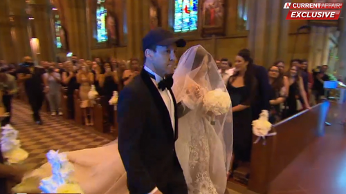 He even walked Jessica down the aisle. 