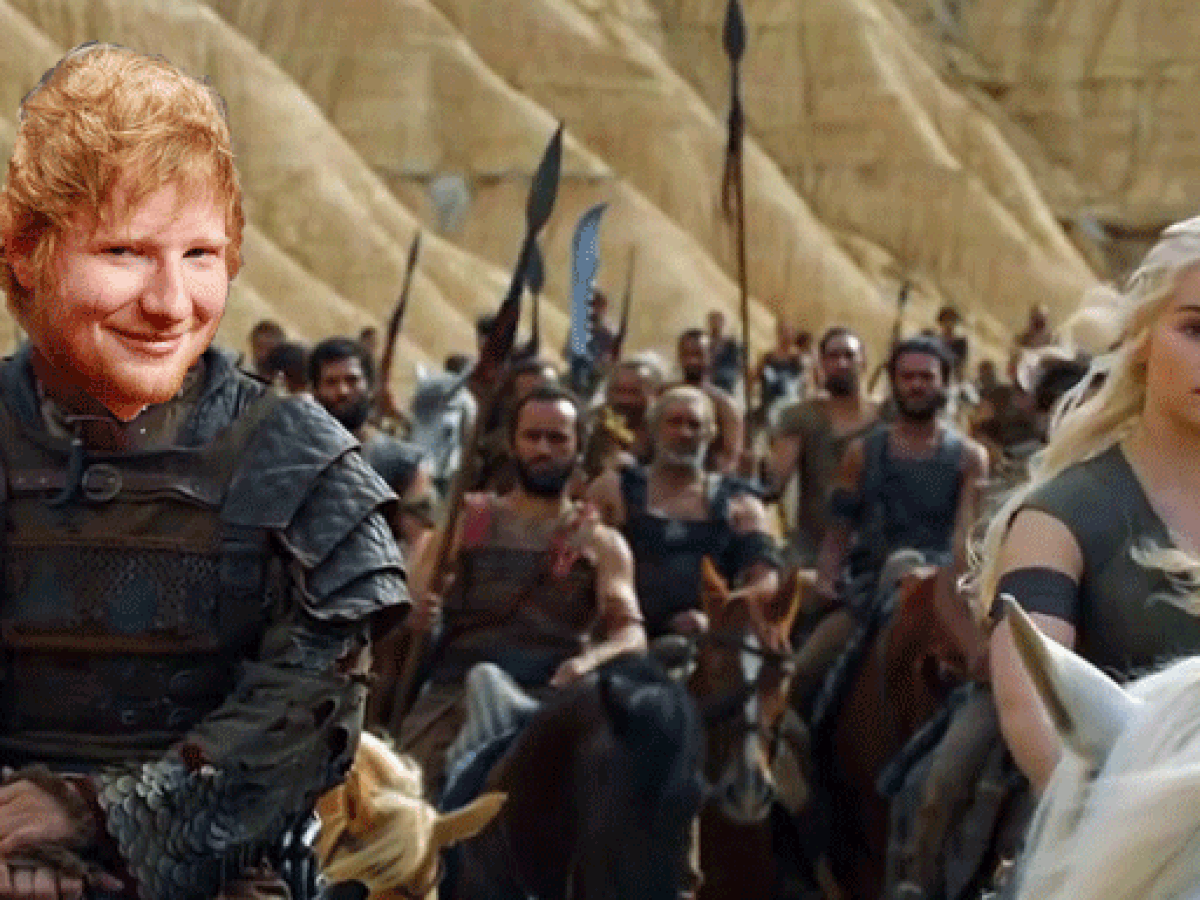 Ed Sheeran Game Of Thrones GIF - Ed Sheeran Game Of Thrones Go T