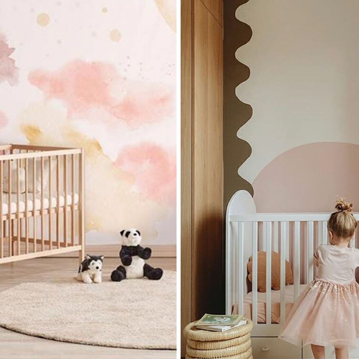 How to decorate nursery walls: Ideas for wallpaper, mural and gallery wall  for baby room