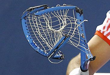 Who broke four racquets during one changeover at the 2012 Australian Open?