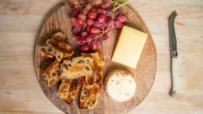 Cheeseboard hot cross buns