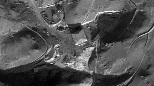 An alleged reactor building of the al-Kibar facility in Deir al-Zour province. (IDF)