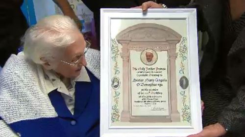 Melbourne nun celebrates 100th birthday