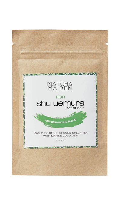 To strengthen hair try: the Limited Edition Hair Beautifying Blend by Matcha Maiden for
Shu Uemura Art Of Hair