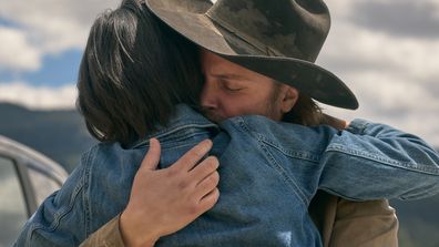 Yellowstone Season 5 Part 2 Episode 10 Kayce and Monica Luke Grimes and Kelsey Asbille 