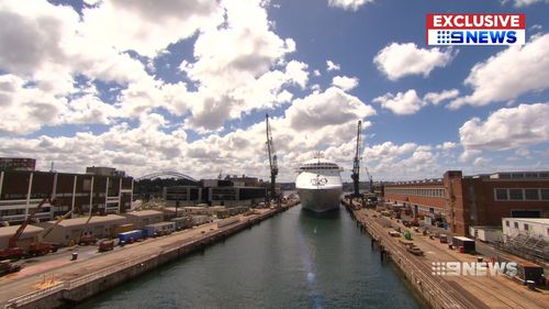 The dry dock was built towards the end of WWII. (9NEWS)