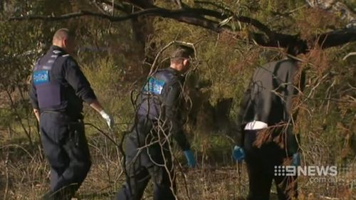 Police searched the scene again today and removed an unknown item of evidence. (9NEWS)