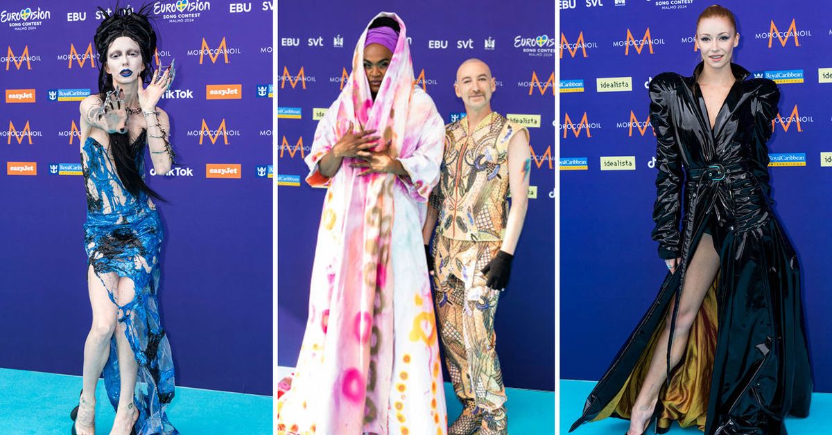 In pictures: Eurovision 2024 stars hit the turquoise carpet in Sweden