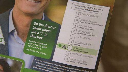 How-to-vote cards were at the ready when early polling centres opened today.