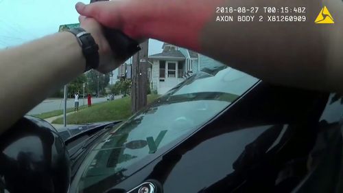 The Grand Rapids Press posted police body camera footage of the August 26 encounter along a street in the Michigan city of Grand Rapids.