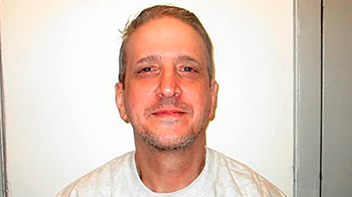 Richard Glossip has tied the knot in prison. The 59-year-old who was convicted of a 1997 murder-for-hire married his 32-year-old fiance Lea Rodger on Tuesday inside the state penitentiary in McAlester.