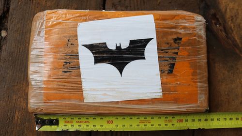 Some of the drugs were stamped with a Batman logo.