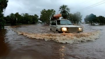 Broome has been submerged by the monsoonal trough.