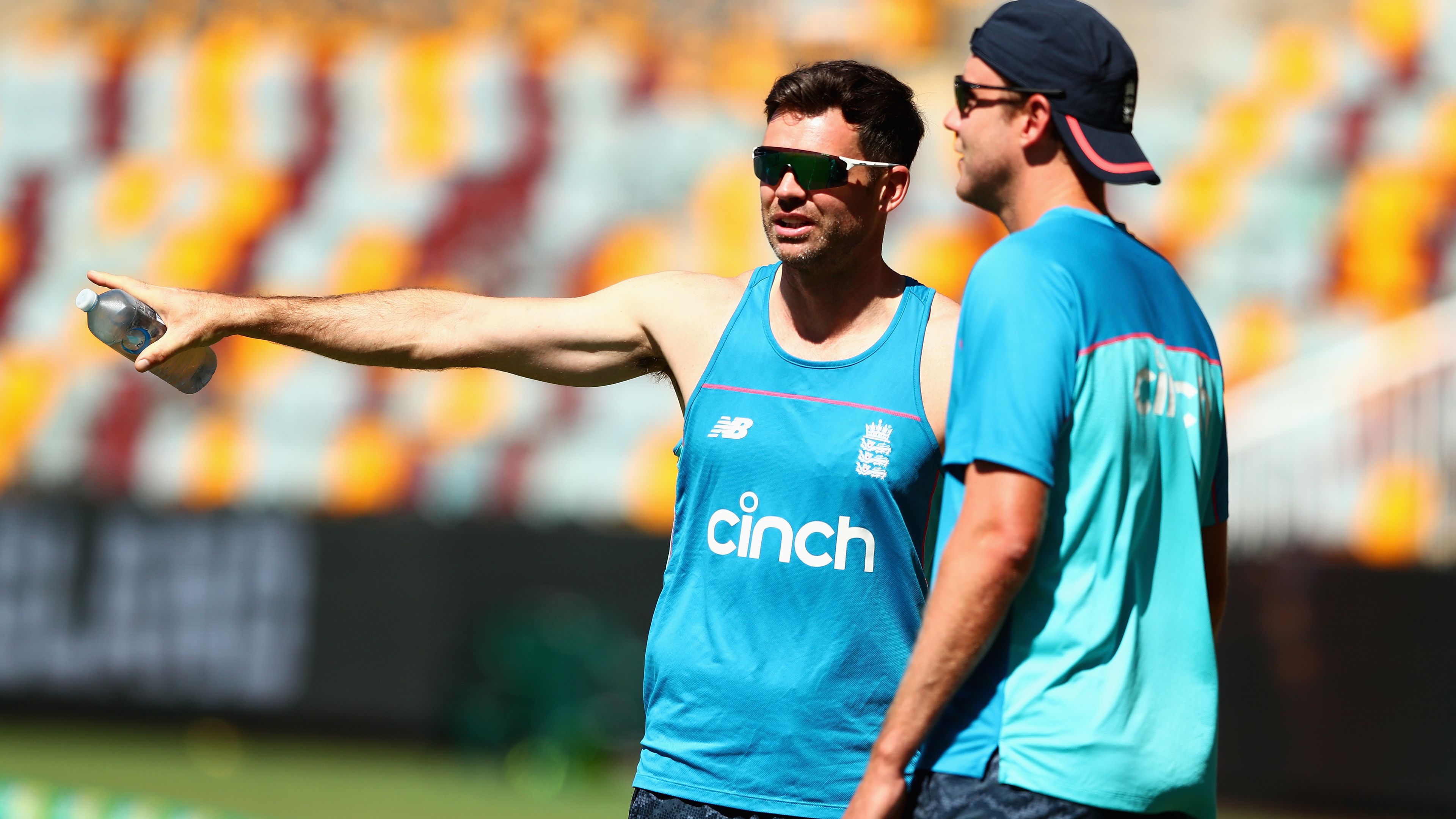 James Anderson and Stuart Broad were running water at the Gabba instead of playing.