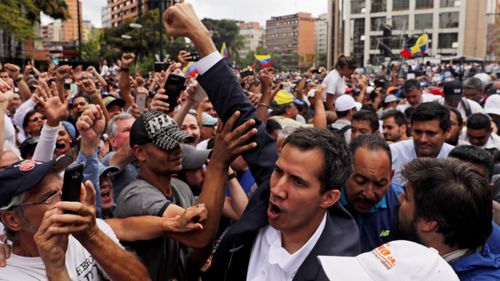 Opposition leader Juan Guaido declared himself Venezuela's interim president.