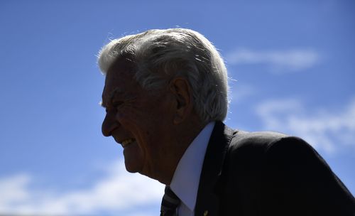 Mr Hawke was the most successful Labor leader, taking the party to four straight federal election wins. (AAP)